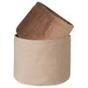 Maisons Du Monde Paniers Et Corbeilles 2 Corbeilles En Velours Beige -Accessoires de cheminée Soldes 2 corbeilles en velours beige 1000 13 15 224736 1