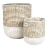 Maisons Du Monde Paniers Et Corbeilles 2 Paniers à Linge En Fibres Naturelles -Accessoires de cheminée Soldes 2 paniers a linge en fibres naturelles 1000 13 13 180536 1