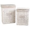 Maisons Du Monde Paniers Et Corbeilles 2 Paniers à Linge En Rotin Et Lin -Accessoires de cheminée Soldes 2 paniers a linge en rotin et lin 1000 0 3 178517 1