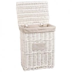 Maisons Du Monde Paniers Et Corbeilles 2 Paniers à Linge En Rotin Et Lin -Accessoires de cheminée Soldes 2 paniers a linge en rotin et lin 1000 0 3 178517 4