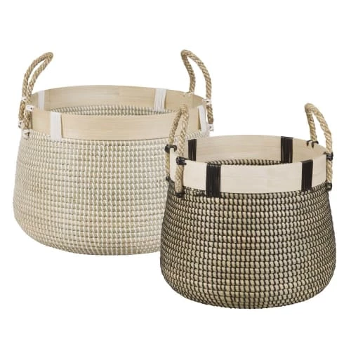 Maisons Du Monde Paniers Et Corbeilles 2 Paniers Boules En Fibre Végétale 3 Maisons Du Monde Paniers Et Corbeilles 2 Paniers Boules En Fibre Végétale