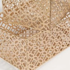 Maisons Du Monde Paniers Et Corbeilles 2 Paniers En Métal Doré -Accessoires de cheminée Soldes 2 paniers en metal dore 1000 12 38 169655 4