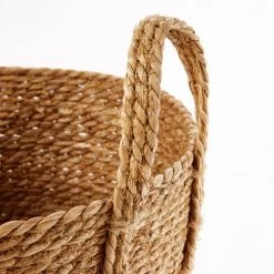 Maisons Du Monde Paniers Et Corbeilles 2 Paniers Tressés En Jonc De Mer -Accessoires de cheminée Soldes 2 paniers tresses en jonc de mer 1000 1 3 176631 3