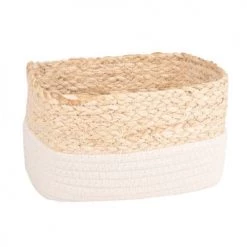 Maisons Du Monde Paniers Et Corbeilles 3 Corbeilles En Fibres Végétales Bicolores -Accessoires de cheminée Soldes 3 corbeilles en fibres vegetales bicolores 1000 0 5 189958 3