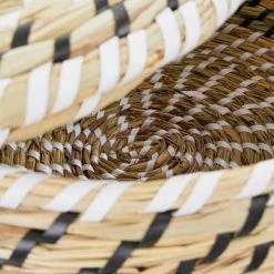 Mica Decorations Paniers Et Corbeilles 3 Paniers Avec Couvercle Noir -Accessoires de cheminée Soldes 3 paniers avec couvercle noir 4