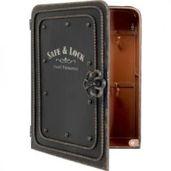 Kare Design Boîtes Armoire à Clés 4 Crochets En Acier -Accessoires de cheminée Soldes armoire a cles 4 crochets en acier 3