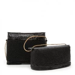 Bazar Bizar Boîtes Boîte à Trésors En Perles Noires -Accessoires de cheminée Soldes boite a tresors en perles noires 5