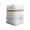My Bliss Home Paniers Et Corbeilles Boîte Blanche En Bambou L20 X H30 Cm -Accessoires de cheminée Soldes boite blanche en bambou l20 x h30 cm