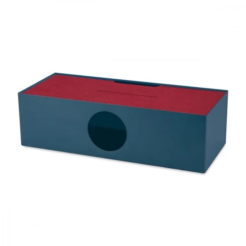 Remember Boîtes Boite Cache Câble 38x16x11cm Métal Bleu 5 Remember Boîtes Boite Cache Câble 38x16x11cm Métal Bleu – Image 3