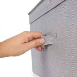 Compactor Boîtes Boîte De Rangement 40 X 50 X H.25 cm -Accessoires de cheminée Soldes boite de rangement 40 x 50 x h 25 cm 5