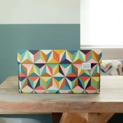 Dutch Design Brand Boîtes Boite De Rangement Back To The 60's 39,5x32x21cm Carton Multicolore -Accessoires de cheminée Soldes boite de rangement back to the 60 s 39 5x32x21cm carton multicolore 5