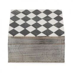 Compactor Boîtes Boîte De Rangement En Bambou 18x13cm -Accessoires de cheminée Soldes boite de rangement en bambou 18x13cm 2