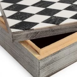 Compactor Boîtes Boîte De Rangement En Bambou 18x13cm -Accessoires de cheminée Soldes boite de rangement en bambou 18x13cm 5