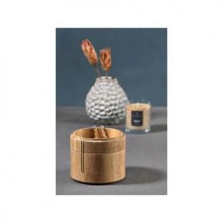 Villa Collection Boîtes Boite De Rangement En Chêne Beige -Accessoires de cheminée Soldes boite de rangement en chene beige 4