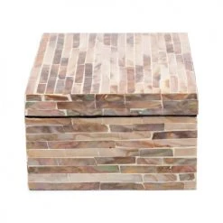 Compactor Boîtes Boîte De Rangement En Nacre 20,5x15cm -Accessoires de cheminée Soldes boite de rangement en nacre 20 5x15cm 3