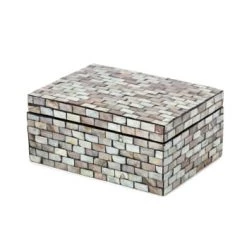 Compactor Boîtes Boîte De Rangement En Nacre 20,5x15cm -Accessoires de cheminée Soldes boite de rangement en nacre 20 5x15cm 5