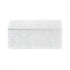 Compactor Boîtes Boîte De Rangement En Sangles Tressées 27x15cm -Accessoires de cheminée Soldes boite de rangement en sangles tressees 27x15cm 5