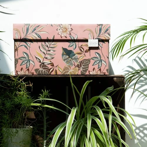 Dutch Design Brand Boîtes Boite De Rangement Floral Garden 39,5x32x21cm Carton Rose 7 Dutch Design Brand Boîtes Boite De Rangement Floral Garden 39,5x32x21cm Carton Rose – Image 5