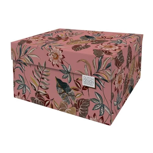 Dutch Design Brand Boîtes Boite De Rangement Floral Garden 39,5x32x21cm Carton Rose 3 Dutch Design Brand Boîtes Boite De Rangement Floral Garden 39,5x32x21cm Carton Rose