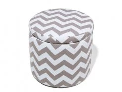 Beliani Boîtes Boîte De Rangement Multifonction Gris Et Blanc