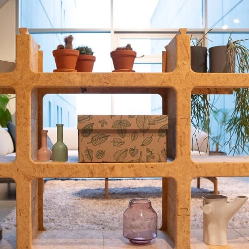 Dutch Design Brand Boîtes Boite De Rangement Natural Leaves 39,5x32x21cm Carton Naturel 6 Dutch Design Brand Boîtes Boite De Rangement Natural Leaves 39,5x32x21cm Carton Naturel – Image 4