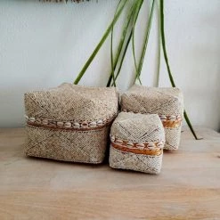 My Bliss Home Paniers Et Corbeilles Boite Décorative Beige Avec Coquillages 10 X 10cm -Accessoires de cheminée Soldes boite decorative beige avec coquillages 10 x 10cm 1