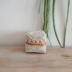 My Bliss Home Paniers Et Corbeilles Boite Décorative Beige Avec Coquillages 10 X 10cm -Accessoires de cheminée Soldes boite decorative beige avec coquillages 10 x 10cm 2