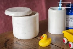 PIB Boîtes Boite Décorative En Marbre Blanc -Accessoires de cheminée Soldes boite decorative en marbre blanc 1