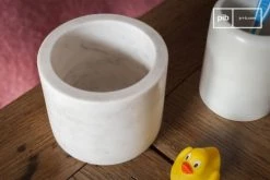 PIB Boîtes Boite Décorative En Marbre Blanc -Accessoires de cheminée Soldes boite decorative en marbre blanc 2