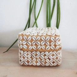 My Bliss Home Paniers Et Corbeilles Boîte En Bambou Beige 12 X 10 Cm -Accessoires de cheminée Soldes boite en bambou beige 12 x 10 cm 3