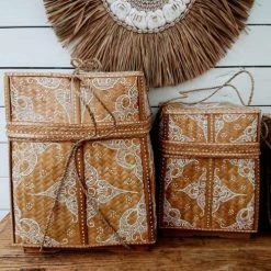 My Bliss Home Paniers Et Corbeilles Boîte En Bambou H33 X L22 Cm -Accessoires de cheminée Soldes boite en bambou h33 x l22 cm 3