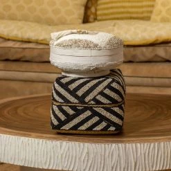 Now’s Home Boîtes Boite En Bambou Ornée De Perles -Accessoires de cheminée Soldes boite en bambou ornee de perles 11