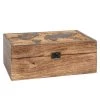 Maisons Du Monde Boîtes Boîte En Manguier Carte Du Monde -Accessoires de cheminée Soldes boite en manguier carte du monde 1000 12 31 208024 1