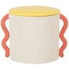 Maisons Du Monde Boîtes Boîte En Porcelaine Blanche, Jaune Et Rose -Accessoires de cheminée Soldes boite en porcelaine blanche jaune et rose 1000 8 40 224187 1