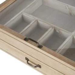 Maisons Du Monde Boîtes Boîte Marron Et Blanche -Accessoires de cheminée Soldes boite marron et blanche 1000 6 7 222842 3