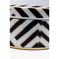 Kare Design Boîtes Boîte Noire Et Blanche Panthères En Porcelaine D17 -Accessoires de cheminée Soldes boite noire et blanche pantheres en porcelaine d17 4