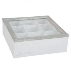 Amadeus Boîtes Boite Rectangulaire En Bois Déco 23x23cm
