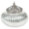 Maisons Du Monde Boîtes Boîte Ronde En Verre Argenté -Accessoires de cheminée Soldes boite ronde en verre argente 1000 10 17 160983 1