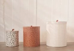 OYOY Living Design Boîtes De Rangement En Carton Ø17x20cm / Ø23x26cm / Ø28x32cm -Accessoires de cheminée Soldes boites de rangement en carton oe17x20cm oe23x26cm oe28x32cm 3