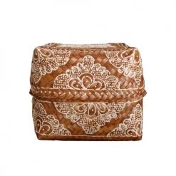 My Bliss Home Paniers Et Corbeilles Boîtes En Bambou Carrées Lot De 3 -Accessoires de cheminée Soldes boites en bambou carrees lot de 3 2