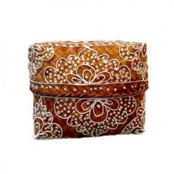 My Bliss Home Paniers Et Corbeilles Boîtes En Bambou Carrées Lot De 3 -Accessoires de cheminée Soldes boites en bambou carrees lot de 3 3