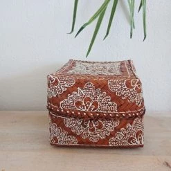 My Bliss Home Paniers Et Corbeilles Boîtes En Bambou Carrées Lot De 3 -Accessoires de cheminée Soldes boites en bambou carrees lot de 3 5