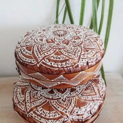 My Bliss Home Paniers Et Corbeilles Boîtes En Bambou Rondes Lot De 3 -Accessoires de cheminée Soldes boites en bambou rondes lot de 3 4