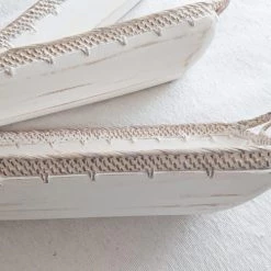 My Bliss Home Paniers Et Corbeilles Bol En Bois Et Rotin Rectangulaire L52 X L12 X H9 -Accessoires de cheminée Soldes bol en bois et rotin rectangulaire l52 x l12 x h9 4