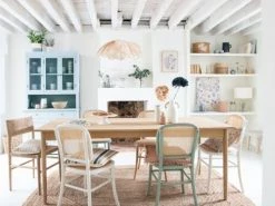 Maisons Du Monde Paniers Et Corbeilles Cache-pot En Fibre De Maïs Beige Et Coton Bleu H19 - Lot De 2 -Accessoires de cheminée Soldes cache pot en fibre de mais beige et coton bleu h19 1000 16 38 223447 2