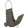 Aubry Gaspard Accessoires De Cheminée Chariot à Bûches En Poelet Croco Sur Roulettes -Accessoires de cheminée Soldes chariot a buches en poelet croco sur roulettes