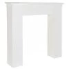 ITEM International Accessoires De Cheminée Cheminée Décorative Bois Blanc - 110x23x110cm -Accessoires de cheminée Soldes cheminee decorative bois blanc 110x23x110cm