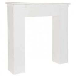 ITEM International Accessoires De Cheminée Cheminée Décorative Bois Blanc - 110x23x110cm