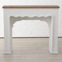 Wadiga Accessoires De Cheminée Cheminée Décorative En Bois Bicolore Bois Et Blanc -Accessoires de cheminée Soldes cheminee decorative en bois bicolore bois et blanc 2