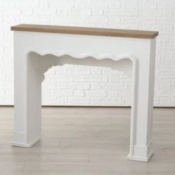 Wadiga Accessoires De Cheminée Cheminée Décorative En Bois Bicolore Bois Et Blanc -Accessoires de cheminée Soldes cheminee decorative en bois bicolore bois et blanc 3